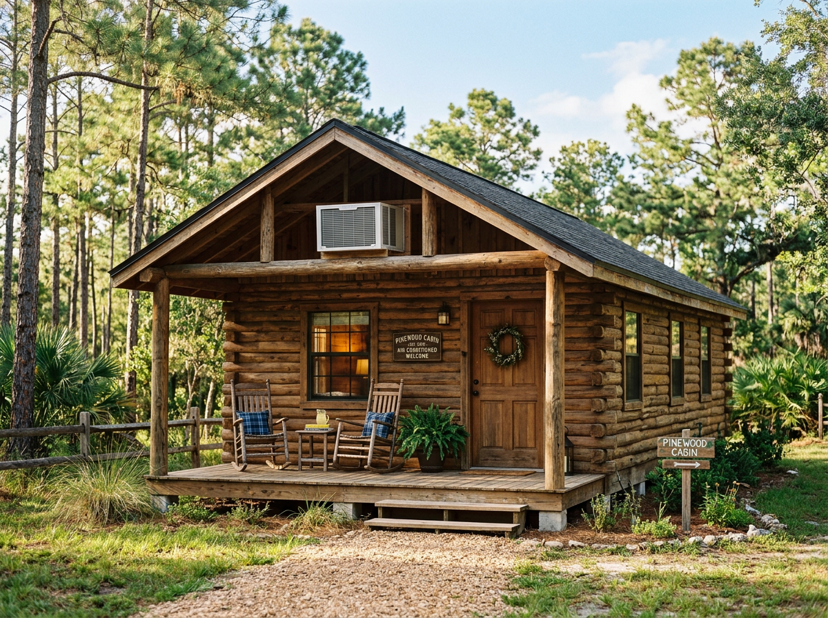 Log Cabins at Camp Impact