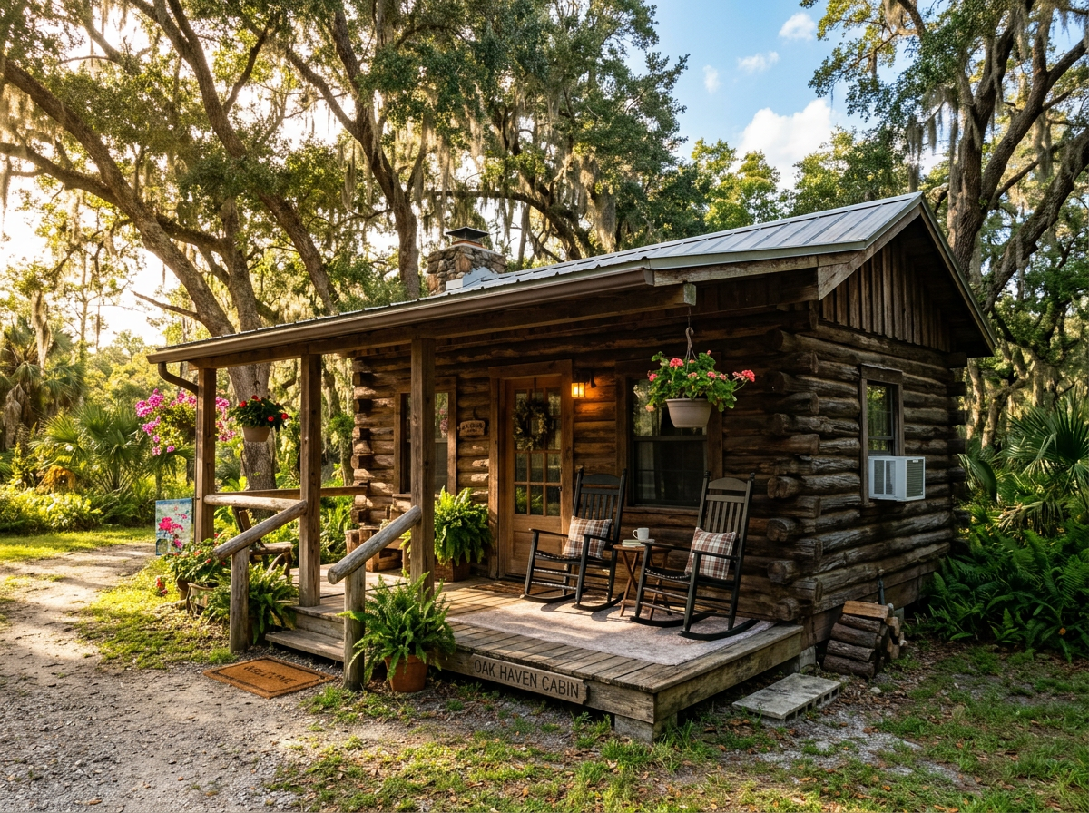 Log Cabins at Camp Impact
